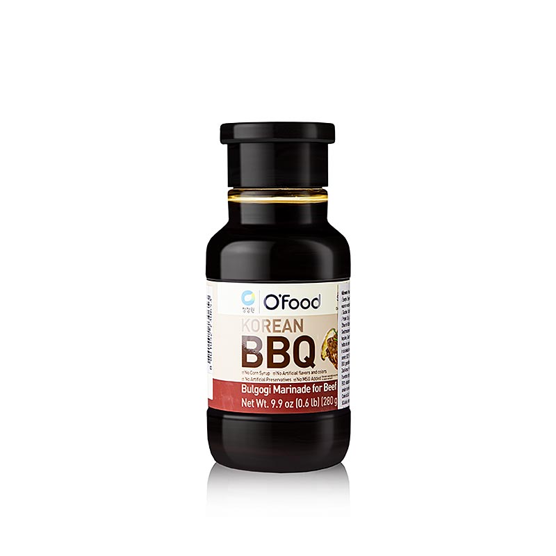 Koreaanse BBQ Bulgogi-marinade voor rundvlees, O`FOOD - 280g - Fles