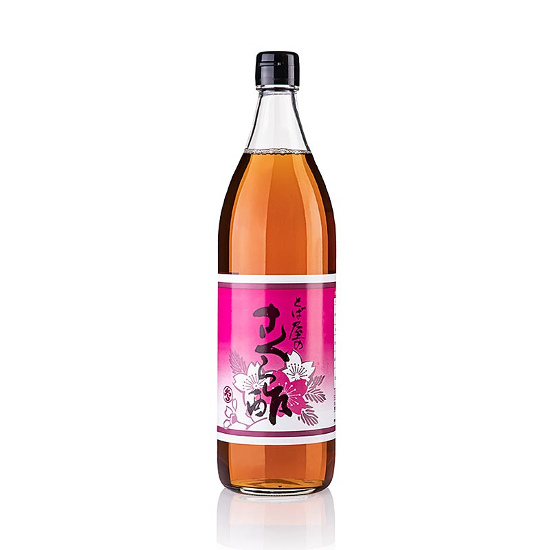 Schwarzer Reis-Essig mit Sakura Kirschblüten - 900 ml - Flasche