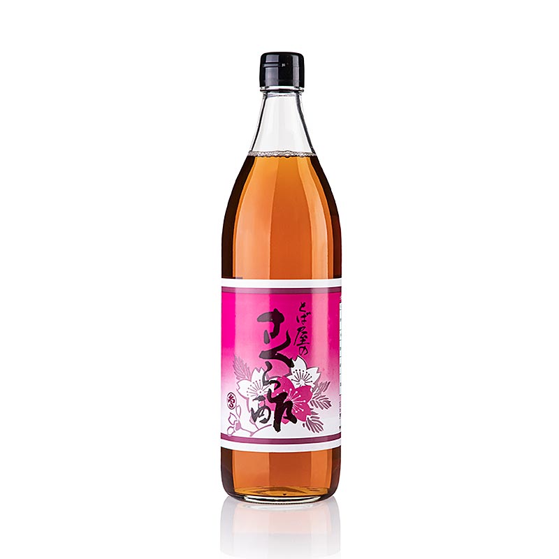 Sort riseddike med sakura kirsebaerblomster - 900 ml - Flaske