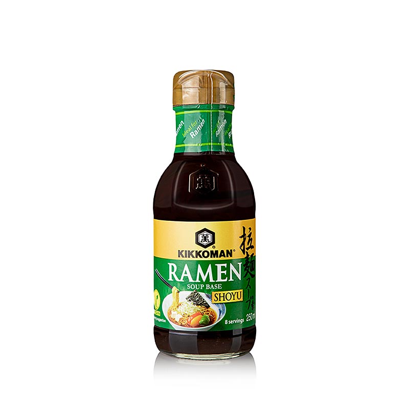 Ramen soup base Shoyu, Kikkoman, Japan, vegan - 250ml - Bottle