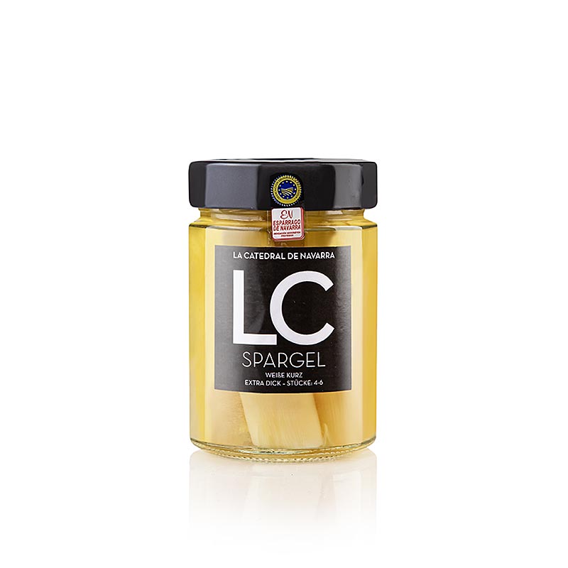 Esparragos de Navarra - Asparagi sottaceto, 4-6 pezzi, DOP/IGP, LC - 335 g - Bicchiere