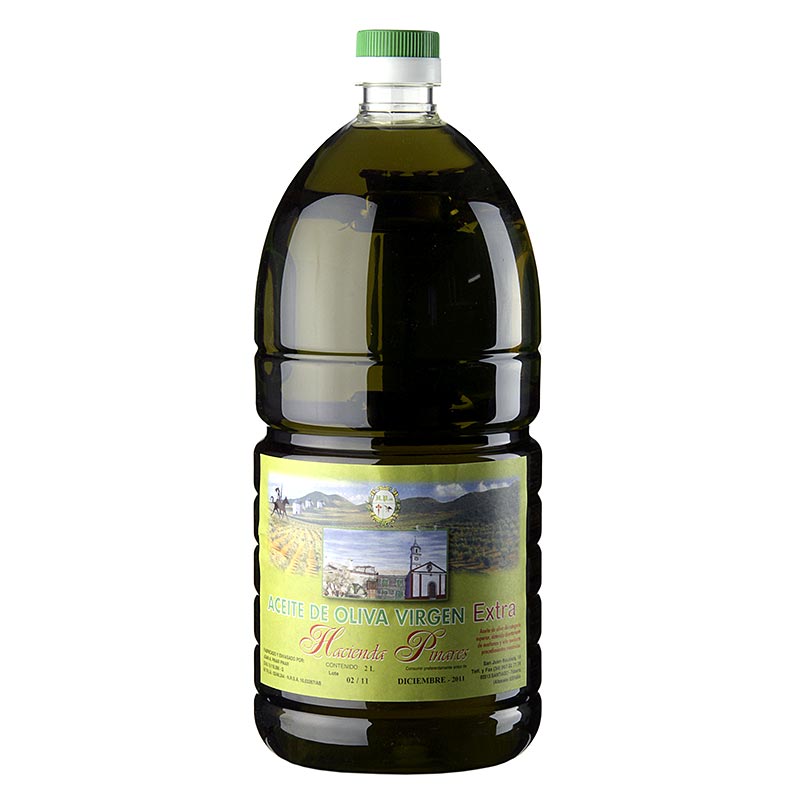 Minyak zaitun extra virgin, Hacienda Pinares, keasaman 0,2%. - 2 liter - botol PE Minyak zaitun extra virgin, Hacienda Pinares, keasaman 0,2%. - 2 liter - botol PE