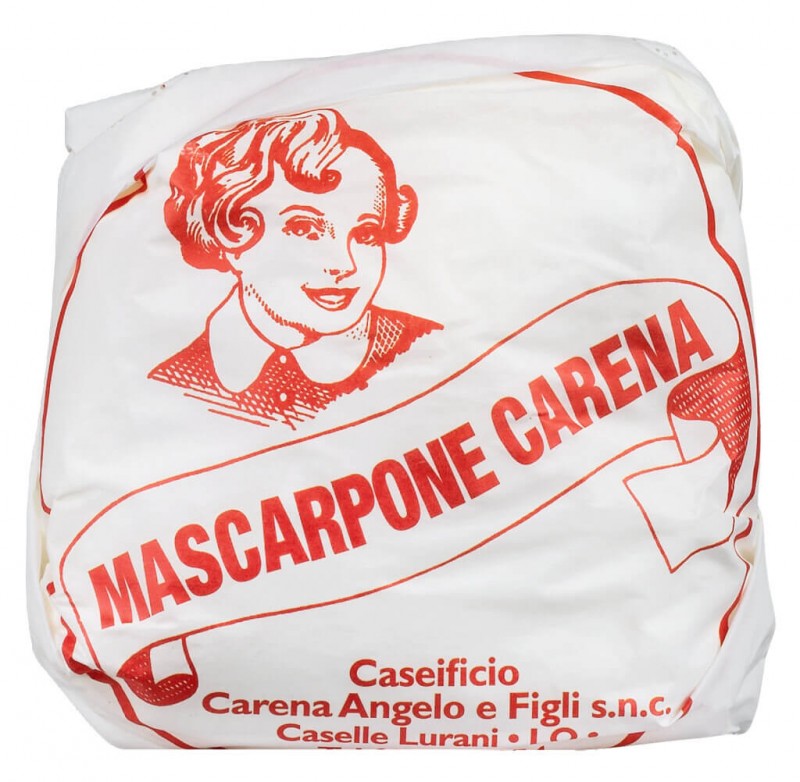 Mascarpone, Mascarpone, Caseificio Carena - rreth 500 g - kg