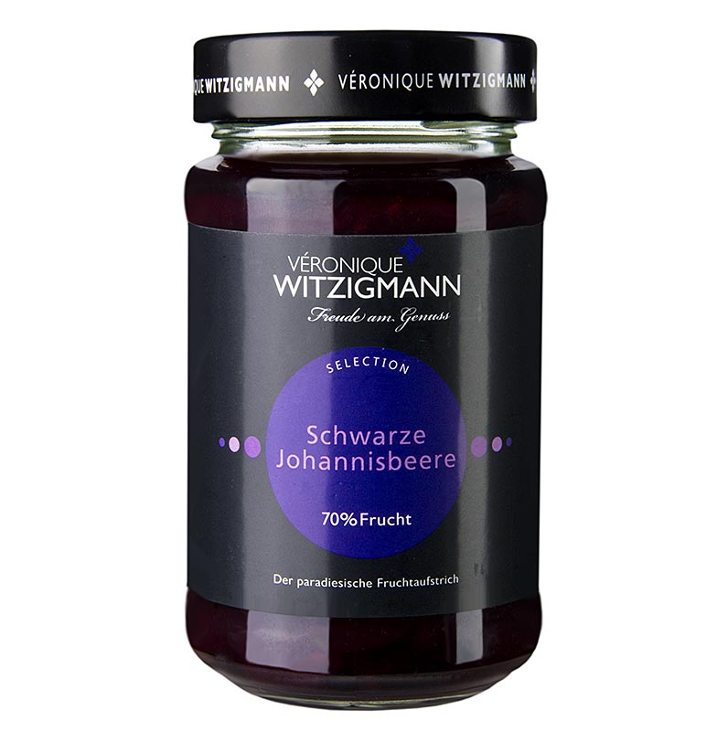 Sort currant - frugt spredt Veronique Witzigmann - 225 g - glas Sort currant - frugt spredt Veronique Witzigmann - 225 g - glas