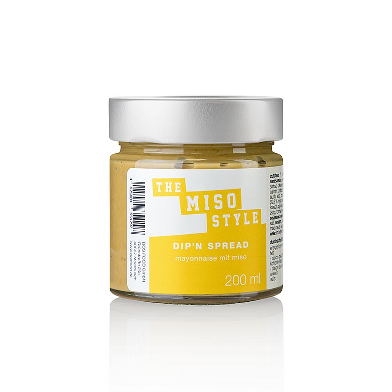 Serieuze smaak van saus in `miso-stijl` - 200 ml - Glas