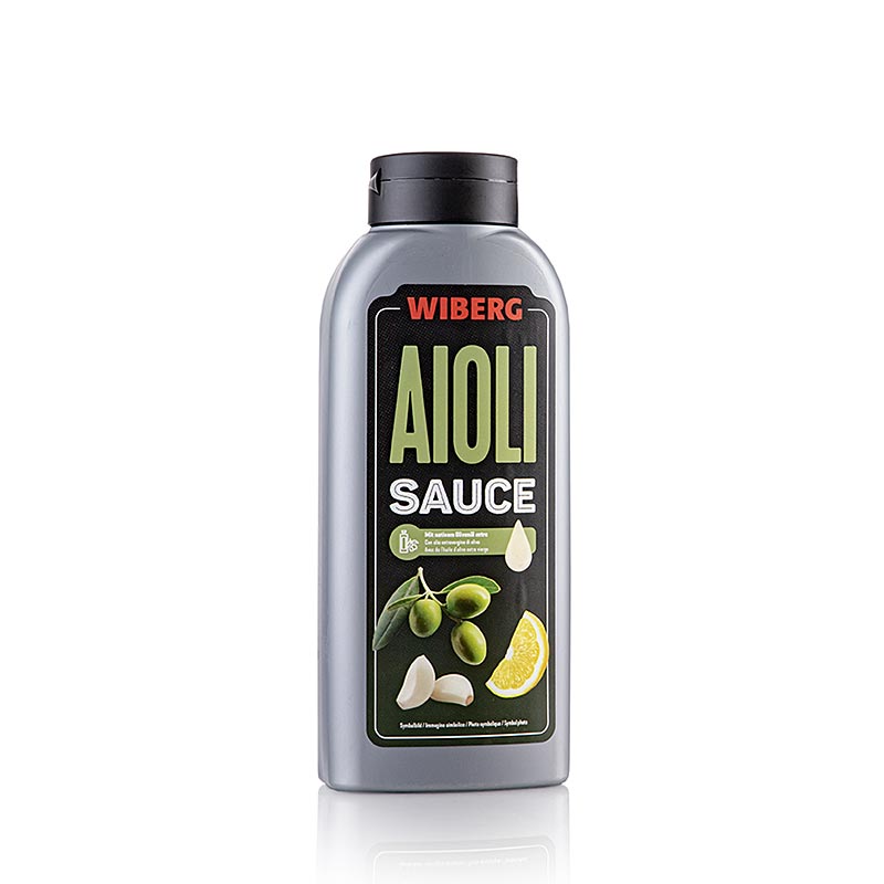 Salsa Alioli Wiberg, botella exprimible - 730g - botella de PE