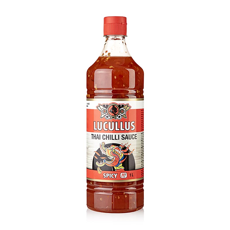 Salsa di peperoncino tailandese, salsa di peperoncino piccante dolce, LUCULLUS - 1 litro - Bottiglia