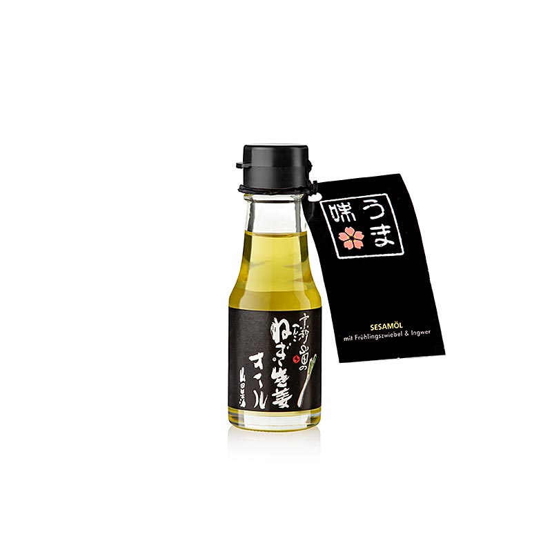 Sesamolie med forarsloeg og ingefaer, Yamada, Japan - 65 ml - Flaske