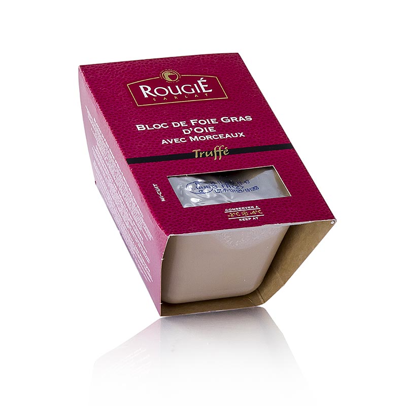 Bloc de ficat de gasca, cu bucati, trufa 3%, foie gras, trapez, rougie - 500 g - Pielita