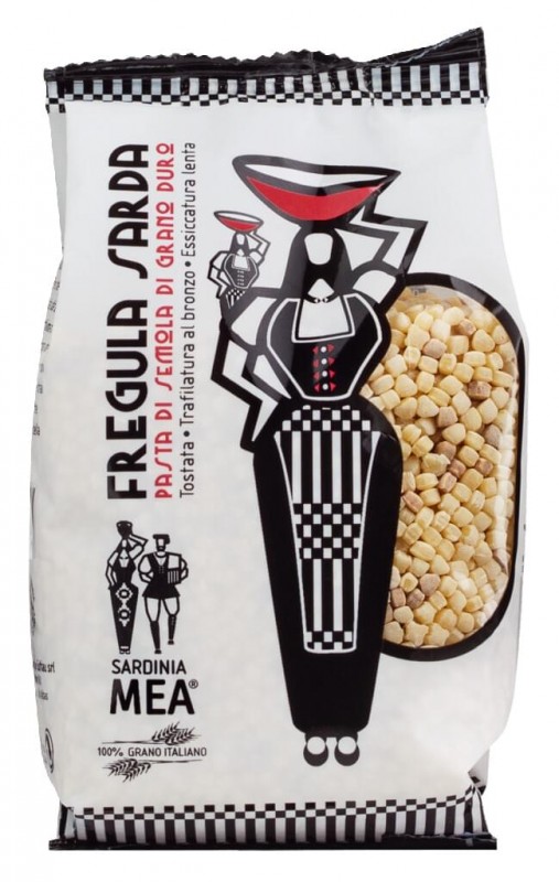 Fregola 43 Tostata, Nudeln aus Hartweizengrieß, Su Guttiau - 500 g - Packung