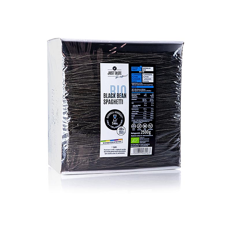 Just Taste Black Bean Spaghetti, gluten-free, ORGANIC - 2.5kg - Cardboard