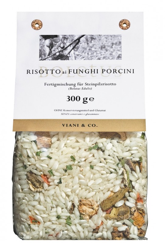 Risotto ai funghi porcini, risotto with porcini mushrooms - 300 g - pack