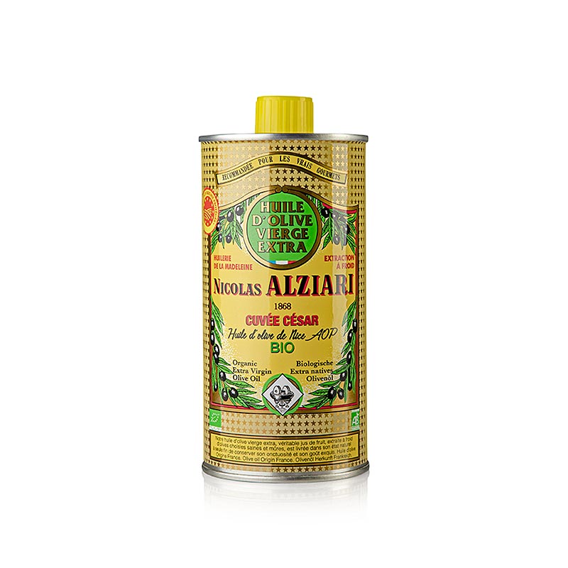 Extra virgin olive oil Alziari Cuvee Cesar, Cailletier, Grand Cru, ORGANIC - 500ml - Can