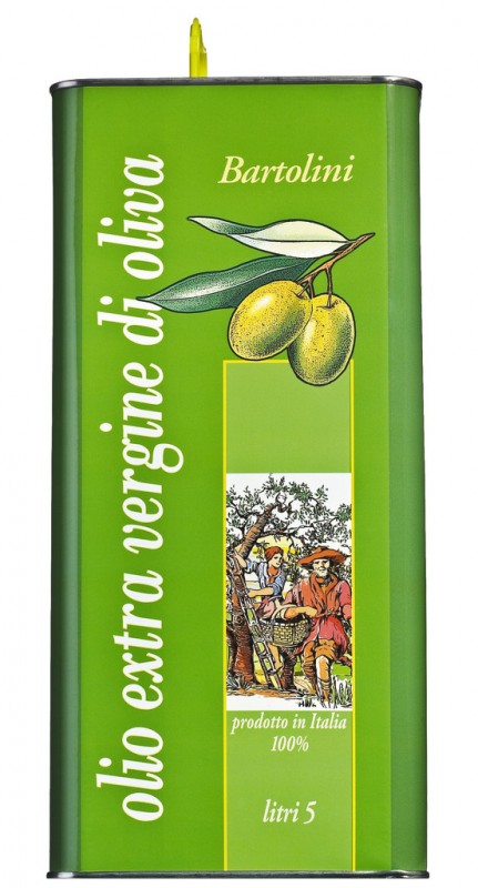 Extra virgin olive oil Bartolini Classico, extra virgin olive oil Bartolini, Bartolini - 5,000 ml - can