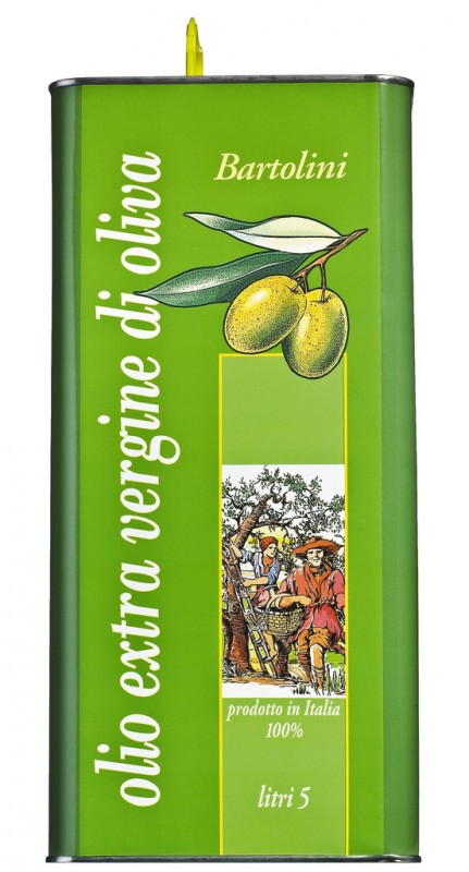 Huile d`olive extra vierge Bartolini Classico, huile d`olive extra vierge Bartolini, Bartolini - 5 000 ml - boîte