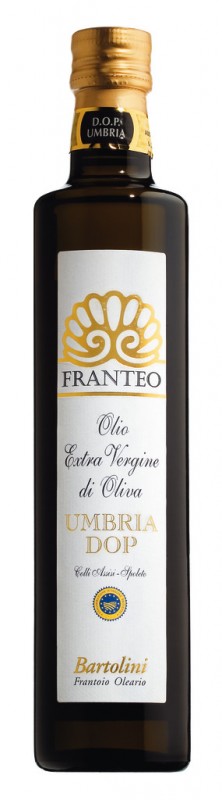 Olio extra vierge Franteo DOP, extra vierge olijfolie Umbrië DOP, Bartolini - 500 ml - fles