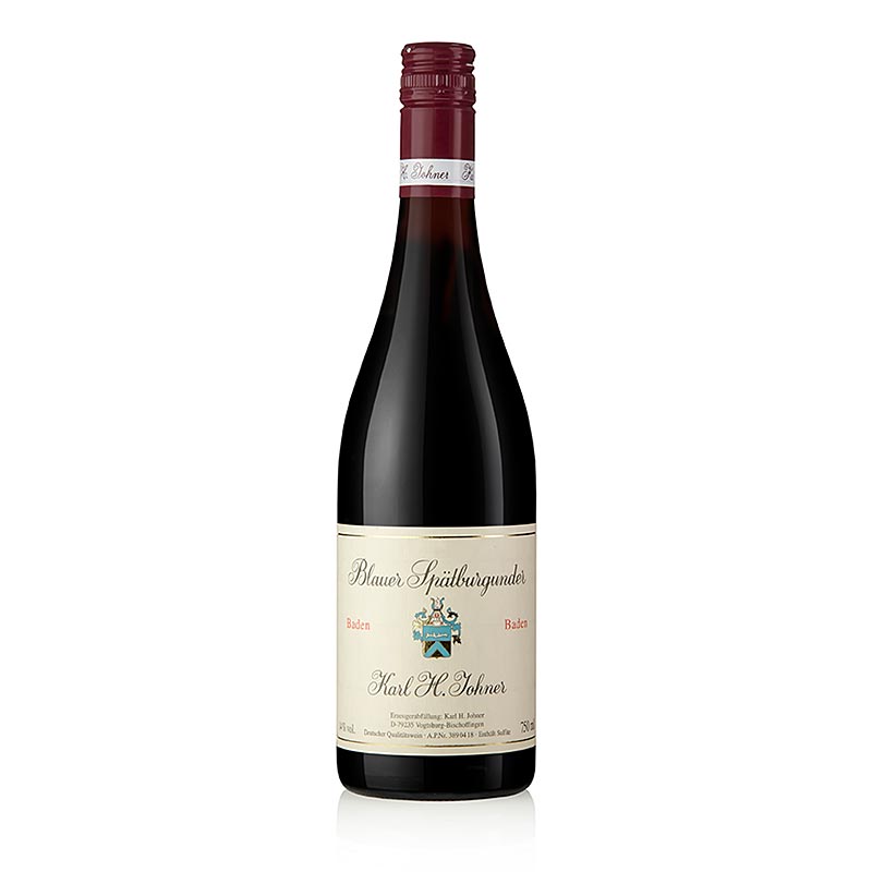 2020 Blauer Pinot Noir, sec, 13,5% vol., Johner - 750 ml - Bouteille