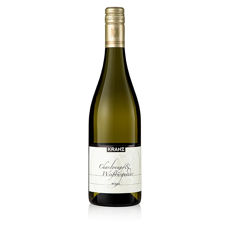 2022 Chardonnay i Pinot Blanc, sec, 12,5% vol., Kranz, ecologic - 750 ml - Ampolla 2022 Chardonnay i Pinot Blanc, sec, 12,5% vol., Kranz, ecologic - 750 ml - Ampolla