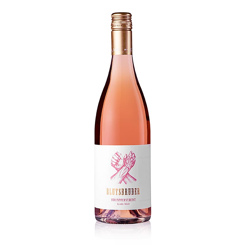 2023er Blutsbruder rose wijn, droog, 12,5% vol., Karl May, biologisch - 750 ml - Fles