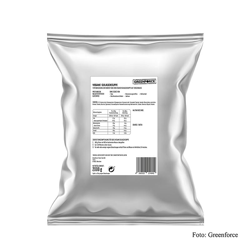 Greenforce - Pisirmesi Kolay - bezelye proteininden yapilan vegan gulas corbasi - 2 kg - Karton Greenforce - Pisirmesi Kolay - bezelye proteininden yapilan vegan gulas corbasi - 2 kg - Karton