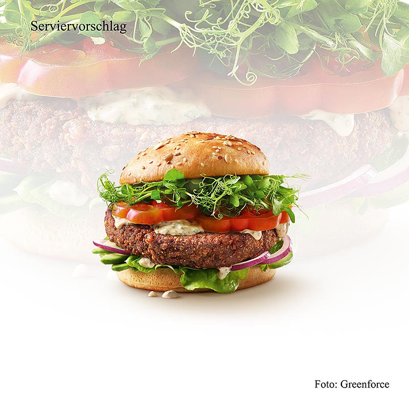 Greenforce Mix per polpette di hamburger vegani, a base di proteine di piselli - 125 g - borsa Greenforce Mix per polpette di hamburger vegani, a base di proteine di piselli - 125 g - borsa