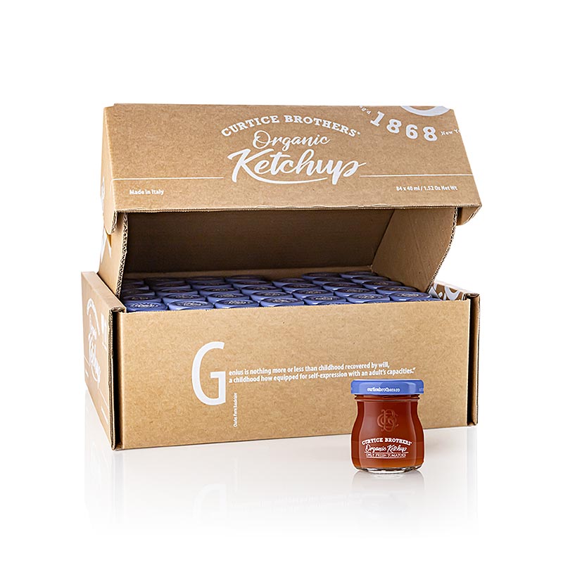 Organski kecap, porcione staklenke, Curtice Brothers, ORGANSKI - 3,4l, 84 x 40ml - Binded Organski kecap, porcione staklenke, Curtice Brothers, ORGANSKI - 3,4l, 84 x 40ml - Binded