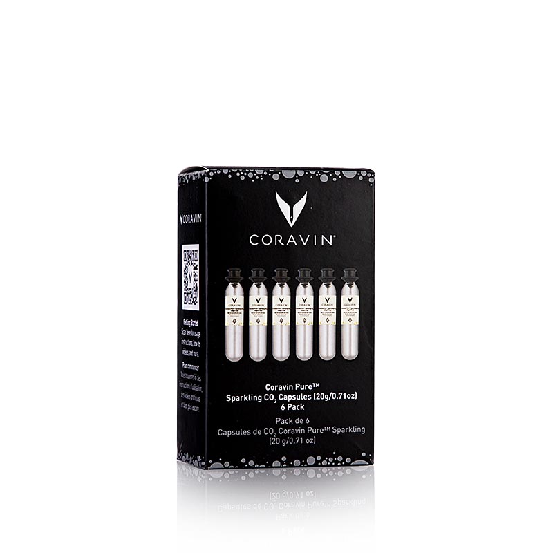 Coravin Wine Access System - Sparkling capsules, with carbon dioxide (CO²) - 6 pieces - Cardboard Coravin Wine Access System - Sparkling capsules, with carbon dioxide (CO²) - 6 pieces - Cardboard