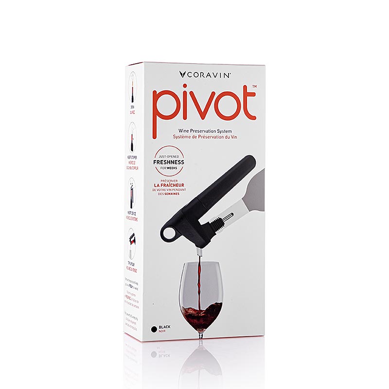 Coravin Wine Access System - Pivot vinkonserveringssystem + tilbehoer, sort - 4 stykker - Pap Coravin Wine Access System - Pivot vinkonserveringssystem + tilbehoer, sort - 4 stykker - Pap