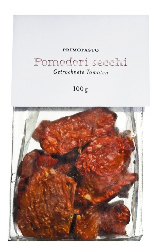 Pomodori secchi, tomates séchées au soleil, primopasto - 100 g - Sachet