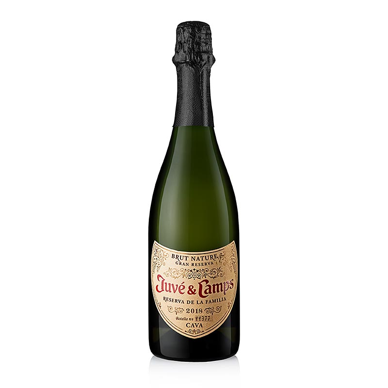 2018 Gran Reserva Familia, Cava, Brut Nature, 12 % obj., Juve y Camps, BIO - 750 ml - Flasa 2018 Gran Reserva Familia, Cava, Brut Nature, 12 % obj., Juve y Camps, BIO - 750 ml - Flasa