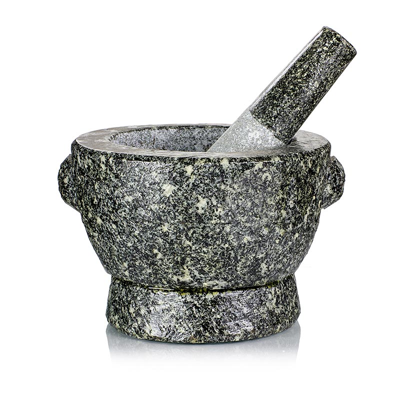 Mortaio in pietra, Ø esterno 16 cm, Ø interno 12 cm, alto 11 cm, circa 4 kg - 1 pezzo - Sciolto Mortaio in pietra, Ø esterno 16 cm, Ø interno 12 cm, alto 11 cm, circa 4 kg - 1 pezzo - Sciolto