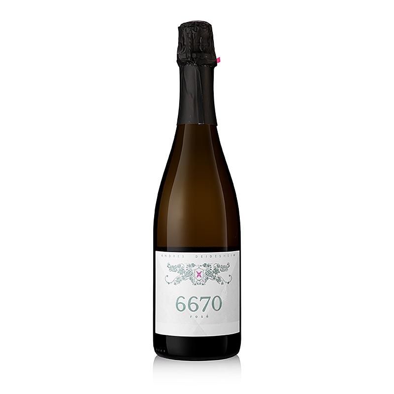 2021 Cuvee 6670 Rose, Brut Sparkling Wine, 12% vol., Andres - 750ml - Bottle 2021 Cuvee 6670 Rose, Brut Sparkling Wine, 12% vol., Andres - 750ml - Bottle