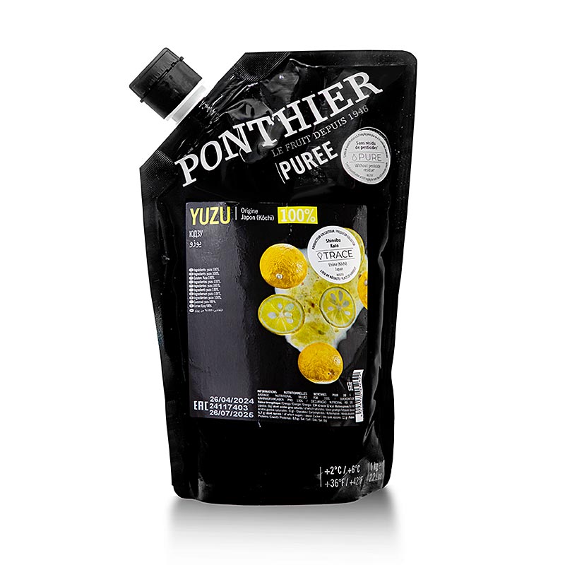 Piure Ponthier Yuzu, neindulcit, 100% fructe - 1 kg - sac Piure Ponthier Yuzu, neindulcit, 100% fructe - 1 kg - sac