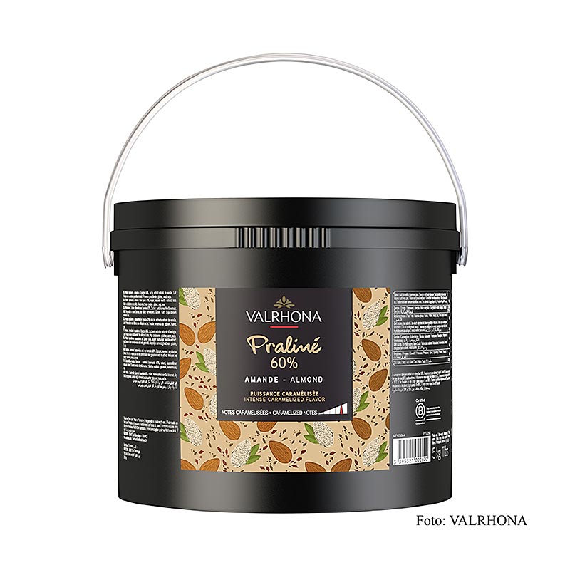 Valrhona praliinimassa hieno, 60% manteli, intensiivinen pahkina ja voimakkaat karamellin tuoksut - 5kg - Ampari Valrhona praliinimassa hieno, 60% manteli, intensiivinen pahkina ja voimakkaat karamellin tuoksut - 5kg - Ampari