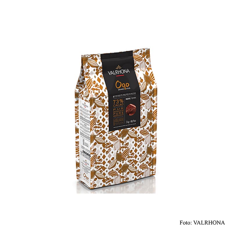 Valrhona OQO, overdrag gjord av hela kakaobonor, 73% kakao, block (40981) - 3 kg - vaska Valrhona OQO, overdrag gjord av hela kakaobonor, 73% kakao, block (40981) - 3 kg - vaska