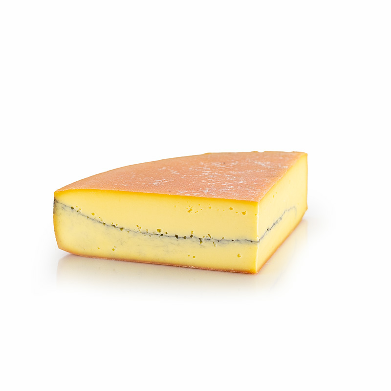 Morbier AOP, keju separa keras, roda suku - lebih kurang 1.75 kg - kerajang Morbier AOP, keju separa keras, roda suku - lebih kurang 1.75 kg - kerajang
