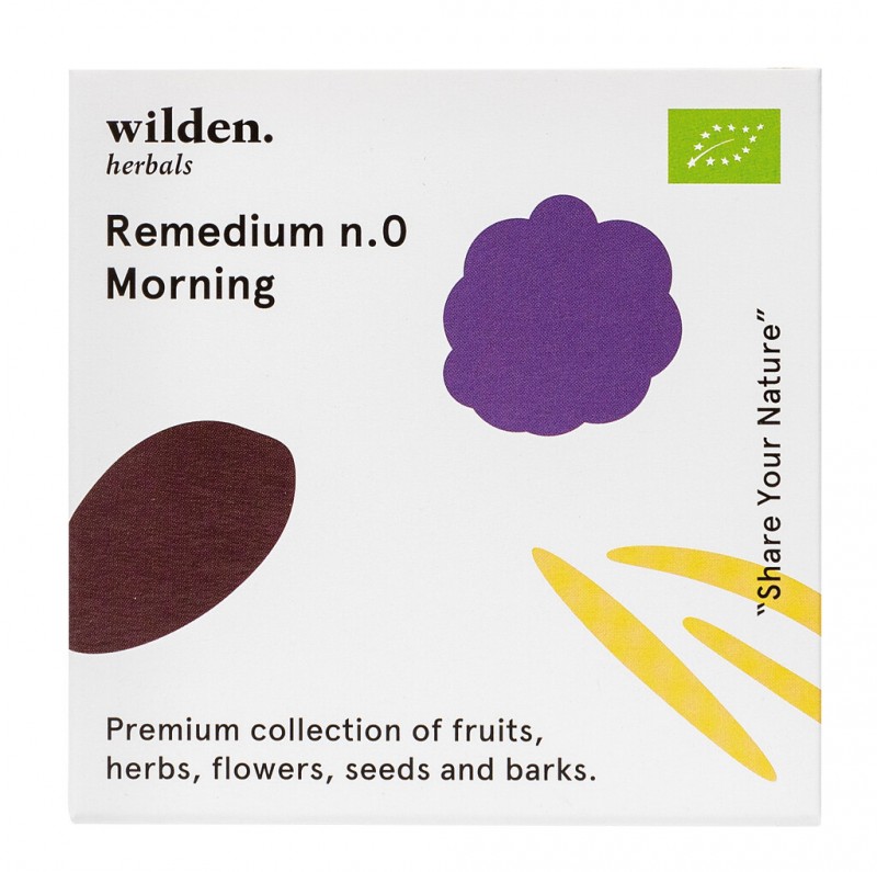 Remedium n.0 Jutarnji, organski, mjesavina jutarnjeg caja, vrecica, organski, Wilden herbals - 10 x 2g - pack Remedium n.0 Jutarnji, organski, mjesavina jutarnjeg caja, vrecica, organski, Wilden herbals - 10 x 2g - pack