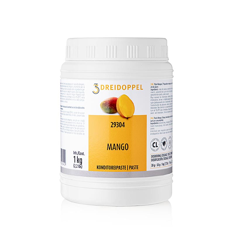 Mangopasta, tredobbel, nr. 293 - 1 kg - PE-dose