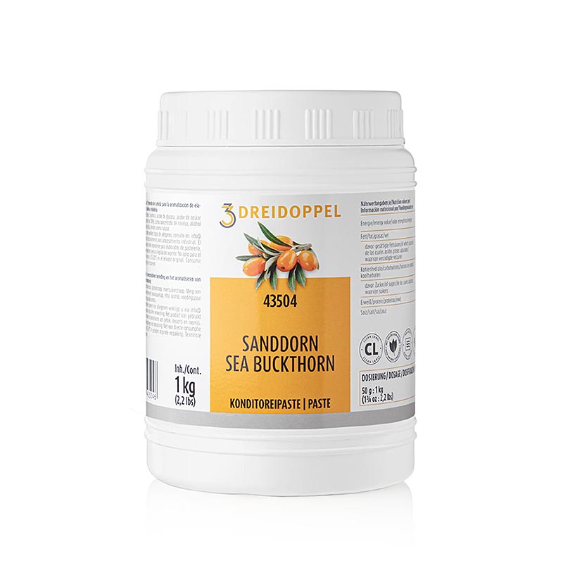 Sea buckthorn paste, three doubles, No.435 - 1 kg - Pe-dose Sea buckthorn paste, three doubles, No.435 - 1 kg - Pe-dose