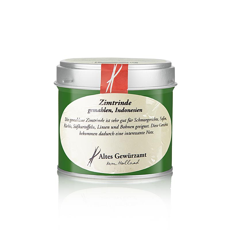 Cinnamon bark, ground, Altes Gewurzamt, Ingo Holland - 70 g - can Cinnamon bark, ground, Altes Gewurzamt, Ingo Holland - 70 g - can