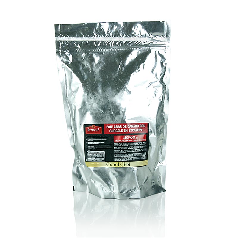 Grand Chef ankan hanhenmaksaa, viipaleita n. 40-60g, Rougie - noin 1000 g - laukku