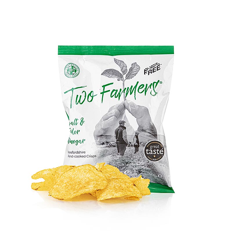 Dva farmera - krumpirov cips, sol i jabucni ocat - 40g - Organske vrecice Dva farmera - krumpirov cips, sol i jabucni ocat - 40g - Organske vrecice