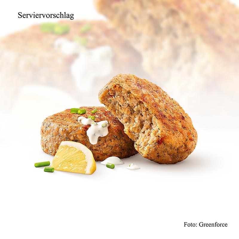Perzierje Greenforce per skuqjen e peshkut vegan, e bere nga proteina bizele - 125 g - cante Perzierje Greenforce per skuqjen e peshkut vegan, e bere nga proteina bizele - 125 g - cante