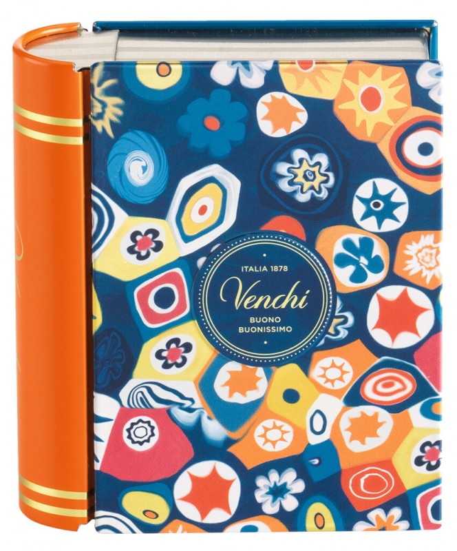 Murrine Miniboek, Chocolademix, Miniboek Geschenkdoos, Venchi - 115g - Deel Murrine Miniboek, Chocolademix, Miniboek Geschenkdoos, Venchi - 115g - Deel