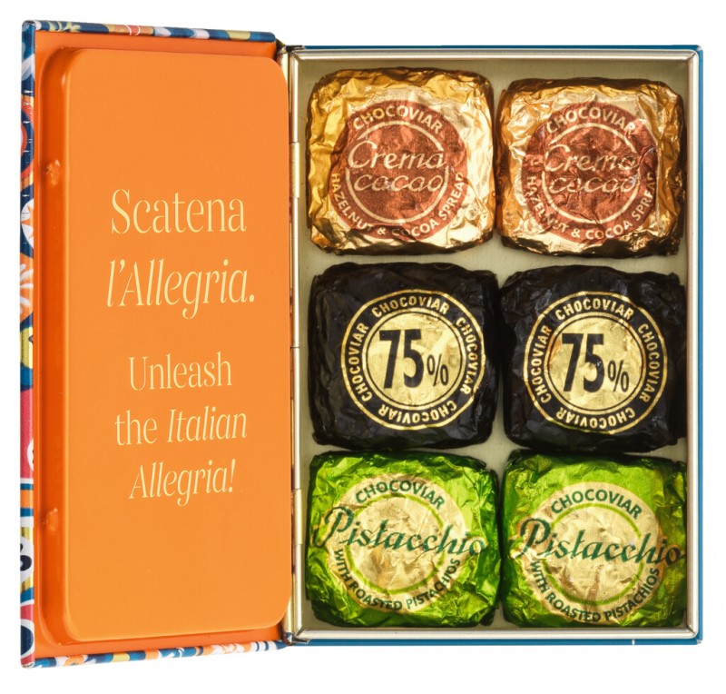 Murrine Mini Book, Sukkuladhi Mix, Mini Book Gift Box, Venchi - 115g - Stykki Murrine Mini Book, Sukkuladhi Mix, Mini Book Gift Box, Venchi - 115g - Stykki