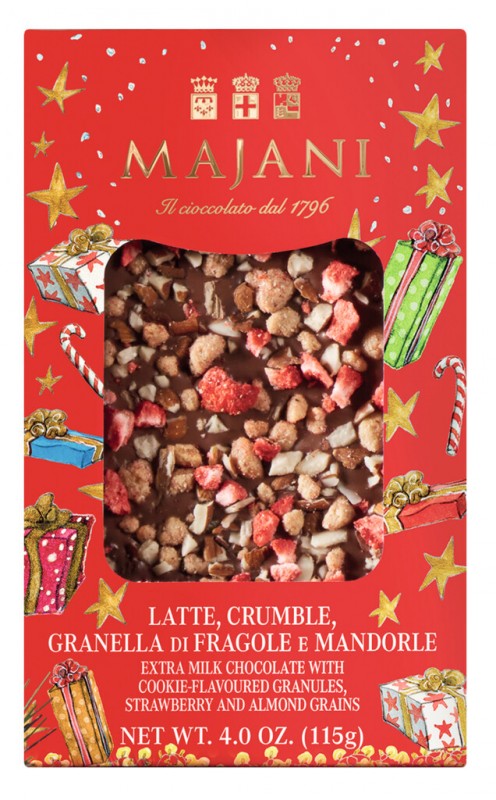 Le Golose Natale, coklat susu musim dingin, Majani - 115 gram - Bagian Le Golose Natale, coklat susu musim dingin, Majani - 115 gram - Bagian