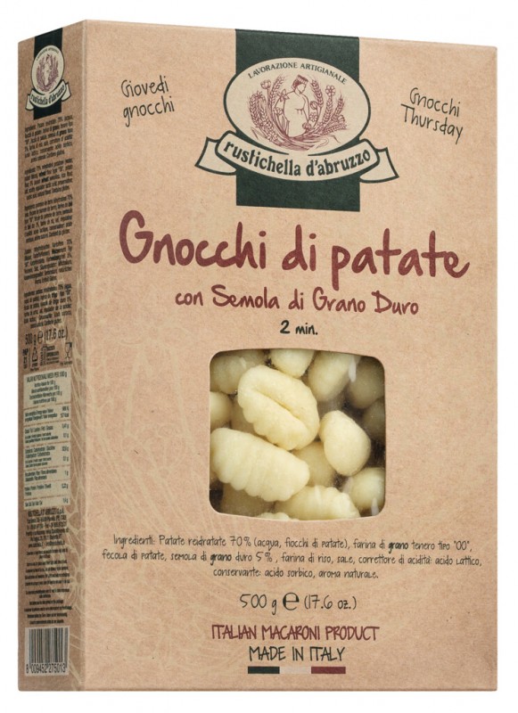 Njoki di patate, knedle od krompira, Rustichela - 500g - pack Njoki di patate, knedle od krompira, Rustichela - 500g - pack