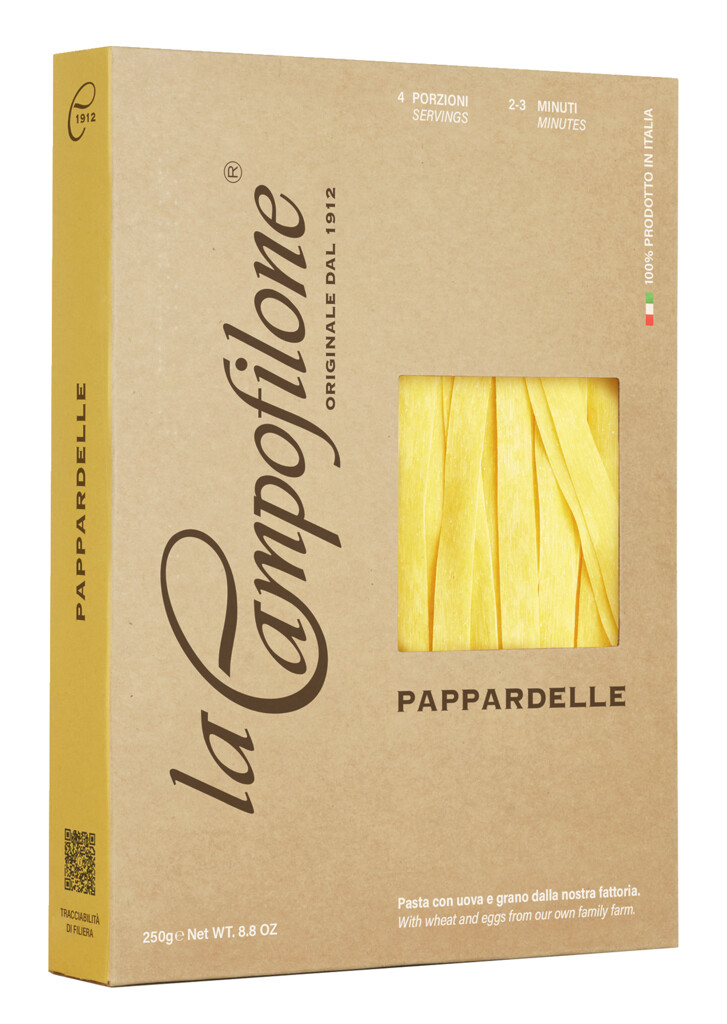 Pappardelle, yumurtali eriste, pappardelle 1,4 cm, La Campofilone - 250g - ambalaj