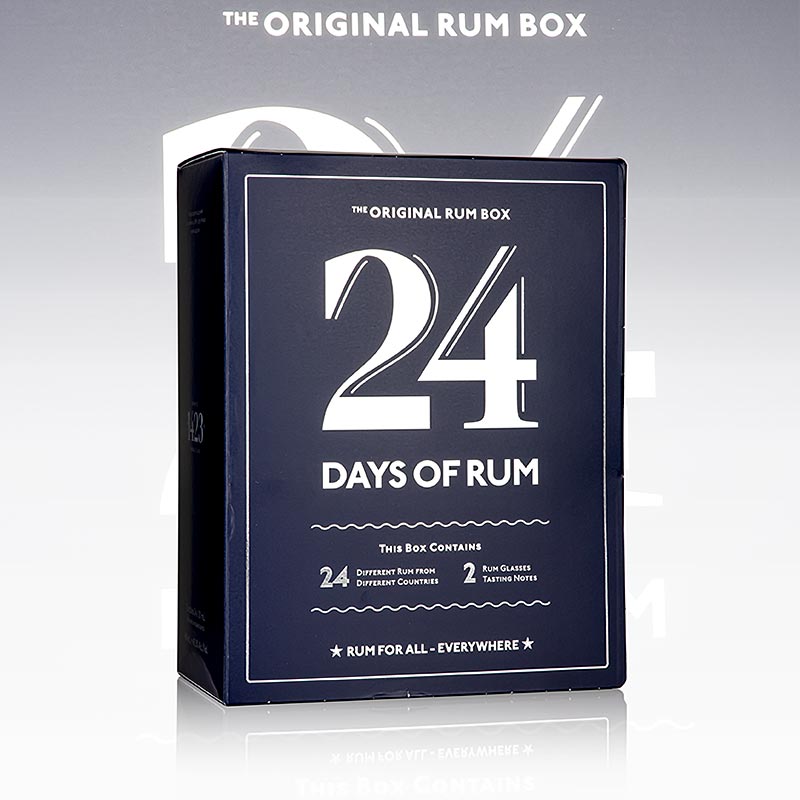 Advent Calendar 24 Days of Rum, Edition Blue, 480 ml, 24 x 20ml, Cardboard
