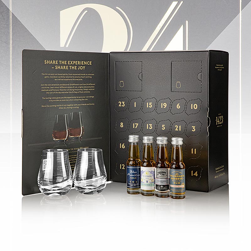Advent Calendar 24 Days of Rum - Edition Black - 480 ml - Cardboard Advent Calendar 24 Days of Rum - Edition Black - 480 ml - Cardboard